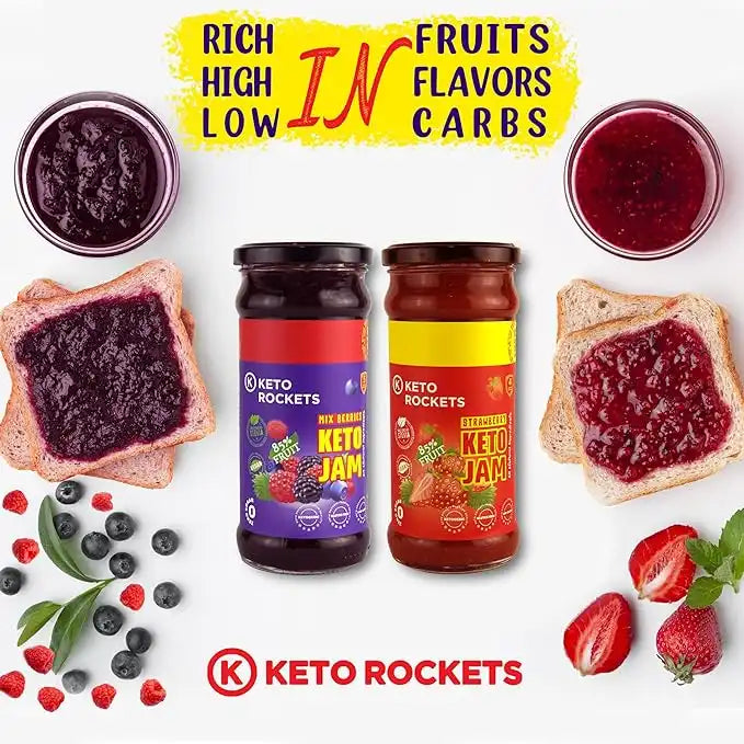 مربى الفراولة  للدايت من كيتو روكيتس