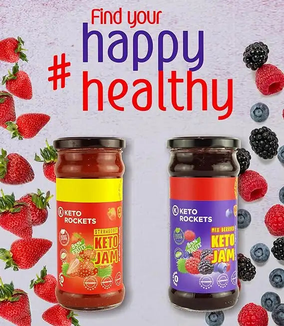 مربى الفراولة  للدايت من كيتو روكيتس