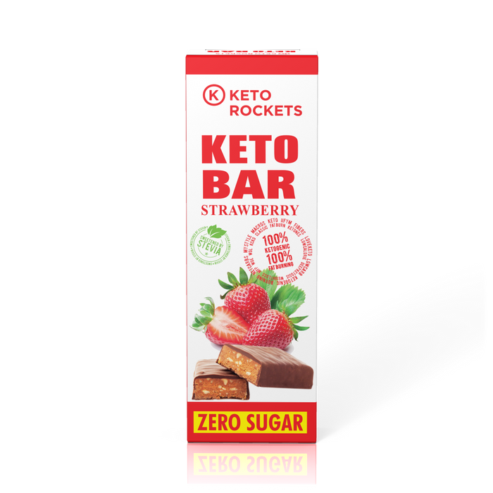 Keto chocolate Bar - Strawberry